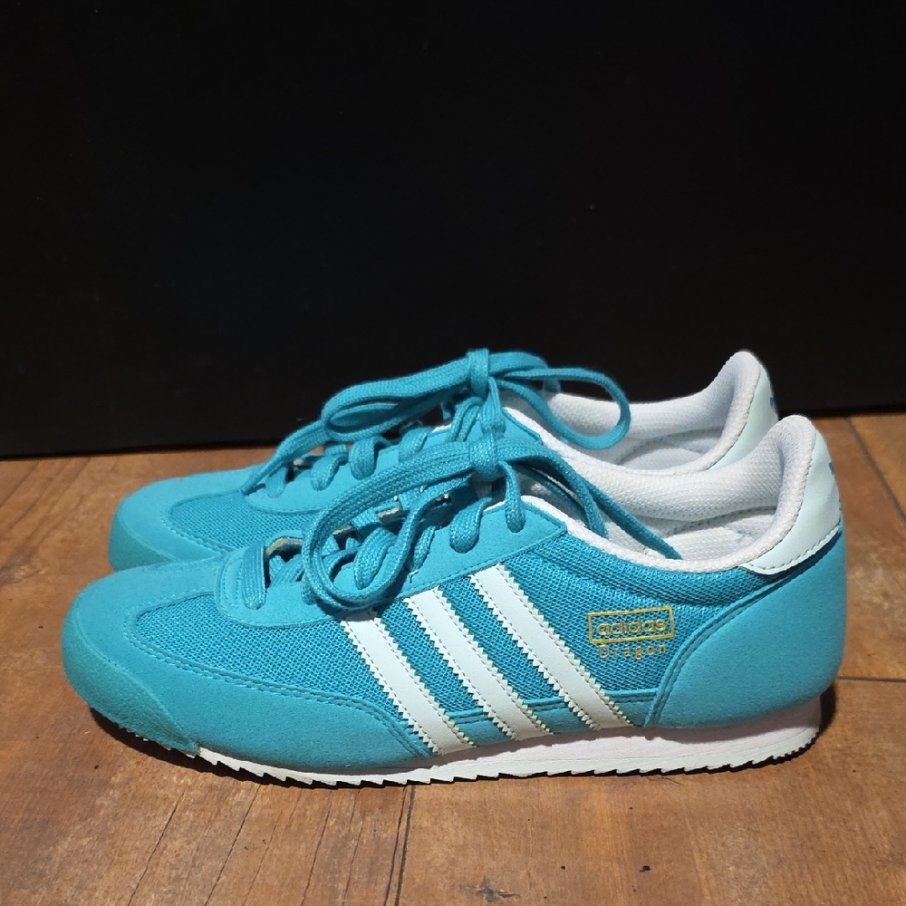 Adidas Turquoise Trainers with White Accents